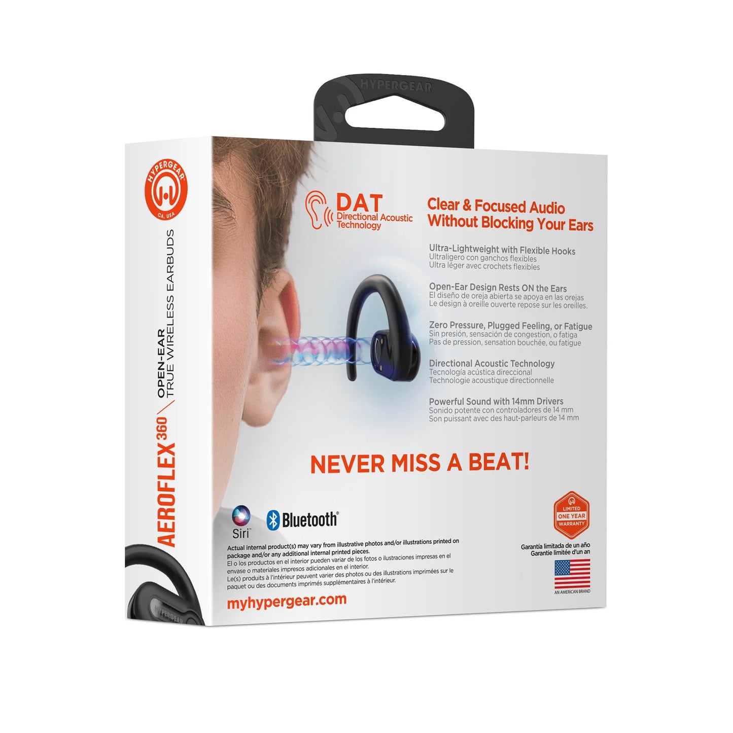 Experience Freedom with Hypergear Aeroflex 360 Open-Ear True Wireless Earbuds