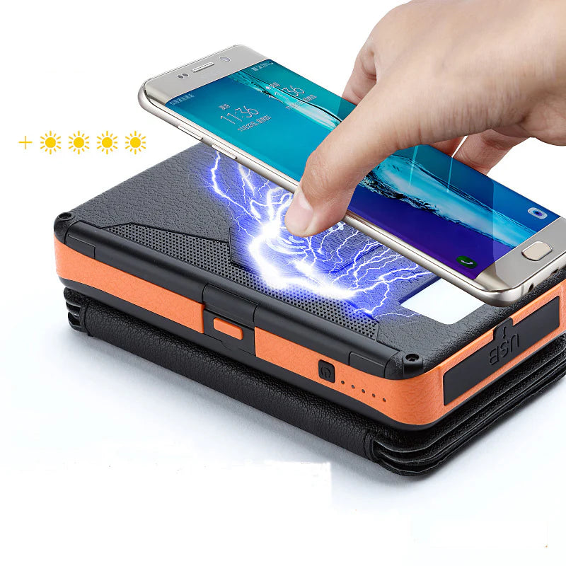 High-Capacity 20000mAh Magnetic Solar Power Bank - Ultimate Portable Charging Solution