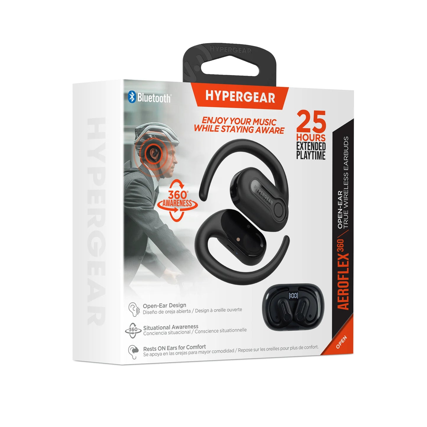 Experience Freedom with Hypergear Aeroflex 360 Open-Ear True Wireless Earbuds